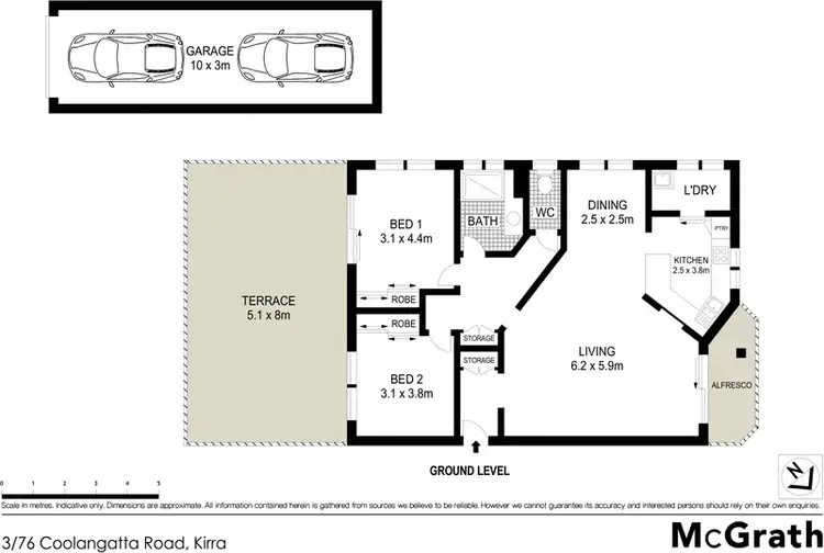 Floorplan of Homely apartment listing, 3/76 Coolangatta Road, Kirra QLD 4225