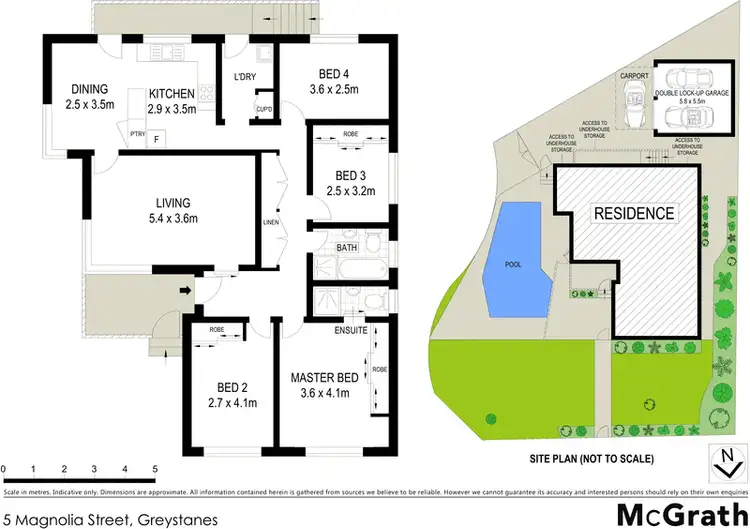Floorplan of Homely house listing, 5 Magnolia Street, Greystanes NSW 2145