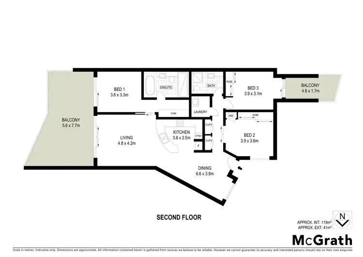 Floorplan of Homely unit listing, 202/78 Moore Street, Trinity Beach QLD 4879