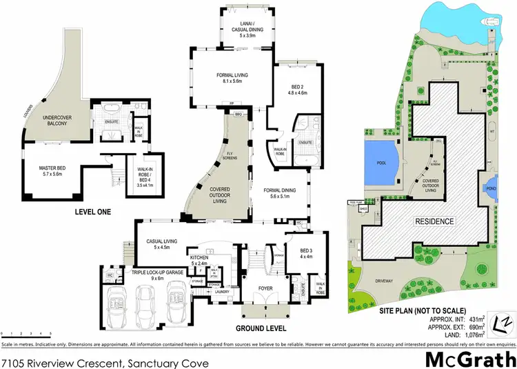 Floorplan of Homely house listing, 7105 Riverview Crescent, Sanctuary Cove QLD 4212