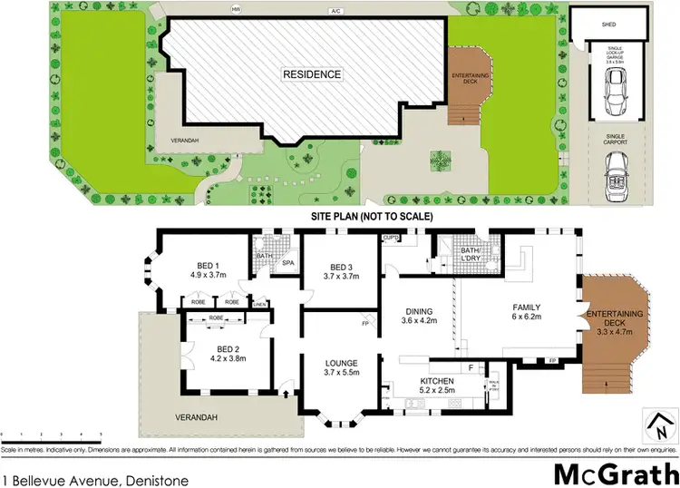 Floorplan of Homely house listing, 1 Bellevue Avenue, Denistone NSW 2114