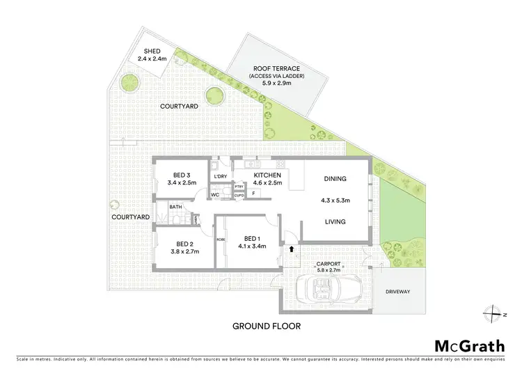 Floorplan of Homely apartment listing, 8/26 Irvine Street, Kingsford NSW 2032