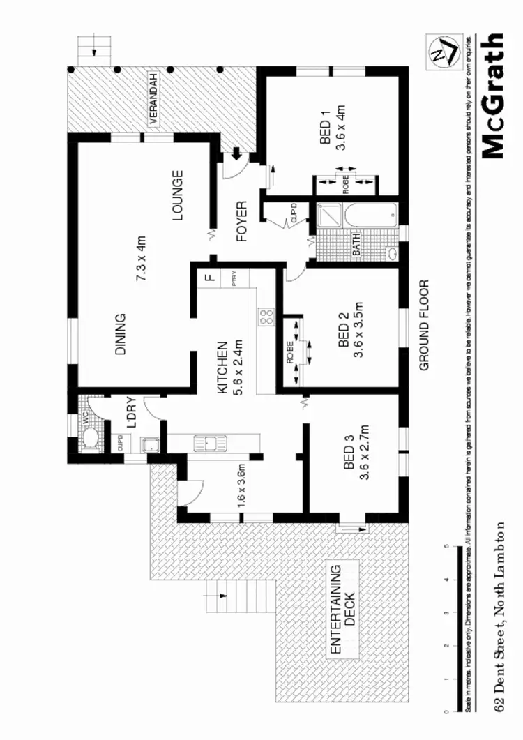 Floorplan of Homely house listing, 62 Dent Street, North Lambton NSW 2299