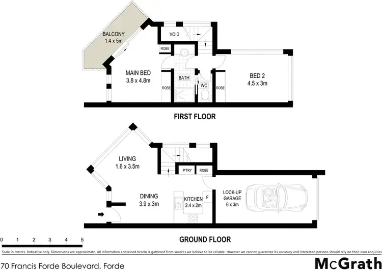 Floorplan of Homely townhouse listing, 70 Francis Forde Boulevard, Forde ACT 2914