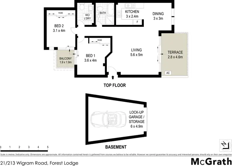 Floorplan of Homely apartment listing, 21/213 Wigram Road, Forest Lodge NSW 2037