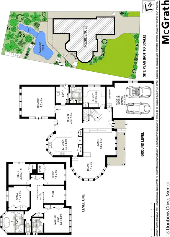 Floorplan of Homely house listing, 15 Llanberis Drive, Menai NSW 2234