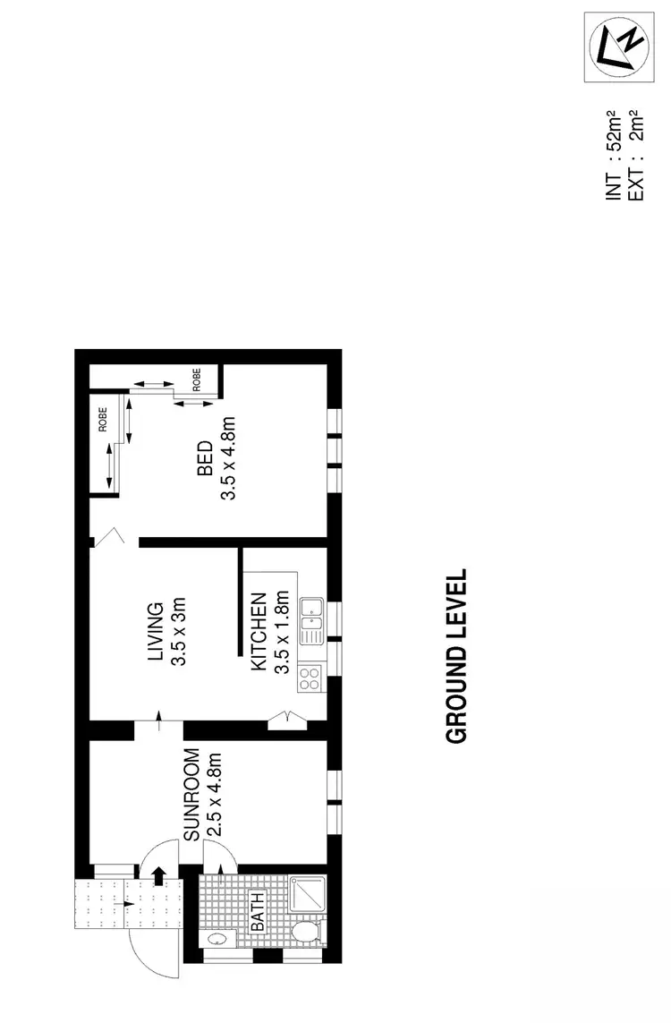 Floorplan of Homely apartment listing, 5/50 Marine Parade, Maroubra NSW 2035