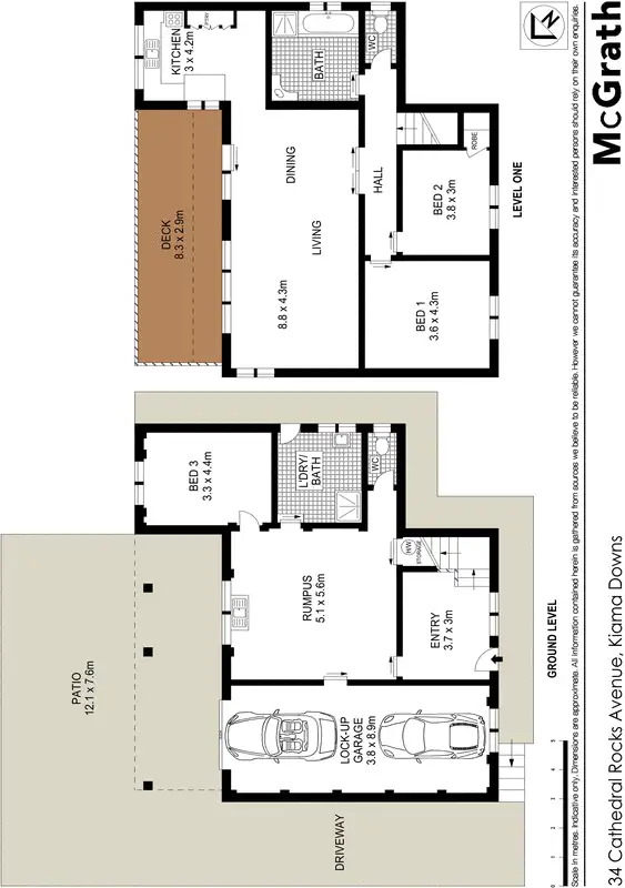 Floorplan of Homely house listing, 34 Cathedral Rocks Avenue, Kiama Downs NSW 2533