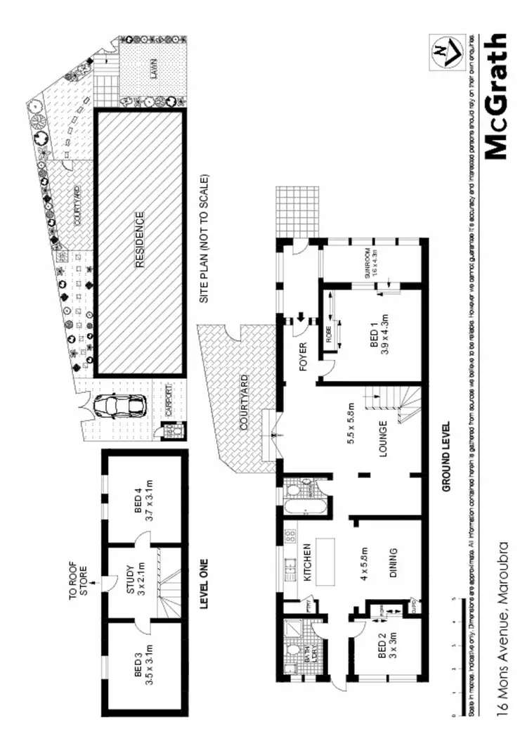 Floorplan of Homely house listing, 16 Mons Avenue, Maroubra NSW 2035