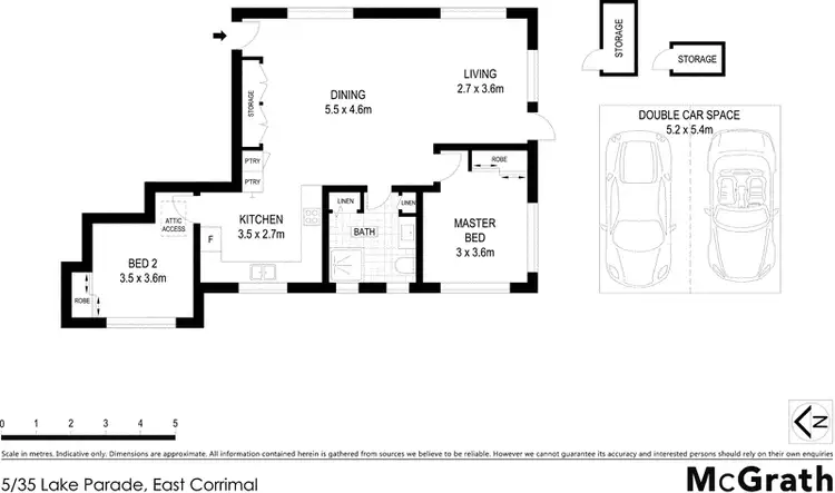 Floorplan of Homely apartment listing, 5/35 Lake Parade, East Corrimal NSW 2518