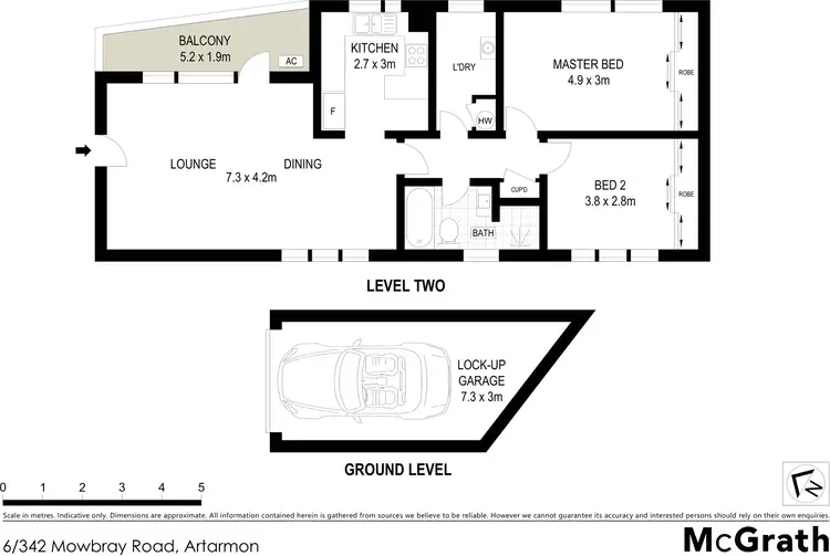 Floorplan of Homely apartment listing, 6/342 Mowbray Road, Artarmon NSW 2064