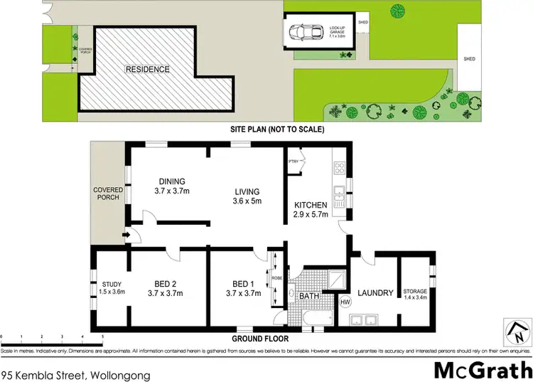 Floorplan of Homely house listing, 95 Kembla Street, Wollongong NSW 2500