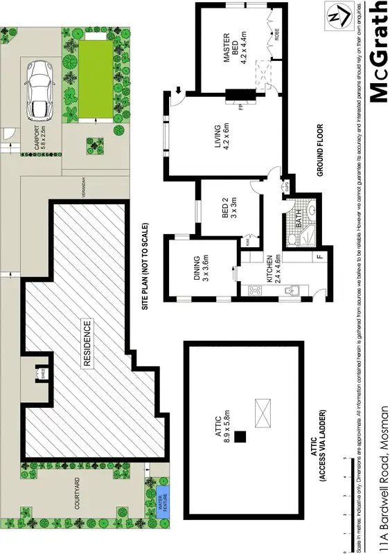 Floorplan of Homely house listing, 11a Bardwell Road, Mosman NSW 2088