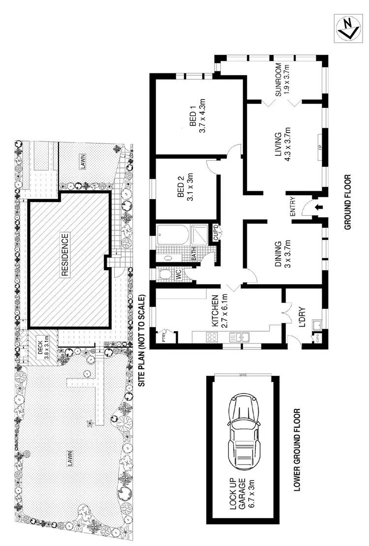 Floorplan of Homely house listing, 16 Trafalgar Street, Bronte NSW 2024