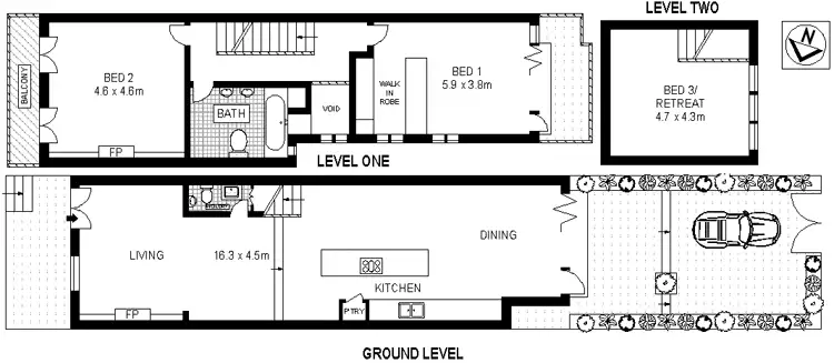 Floorplan of Homely house listing, 1 Holdsworth Street, Newtown NSW 2042
