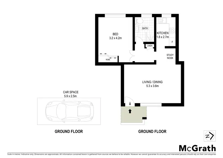 Floorplan of Homely apartment listing, 3/24 Tullimbar Road, Cronulla NSW 2230