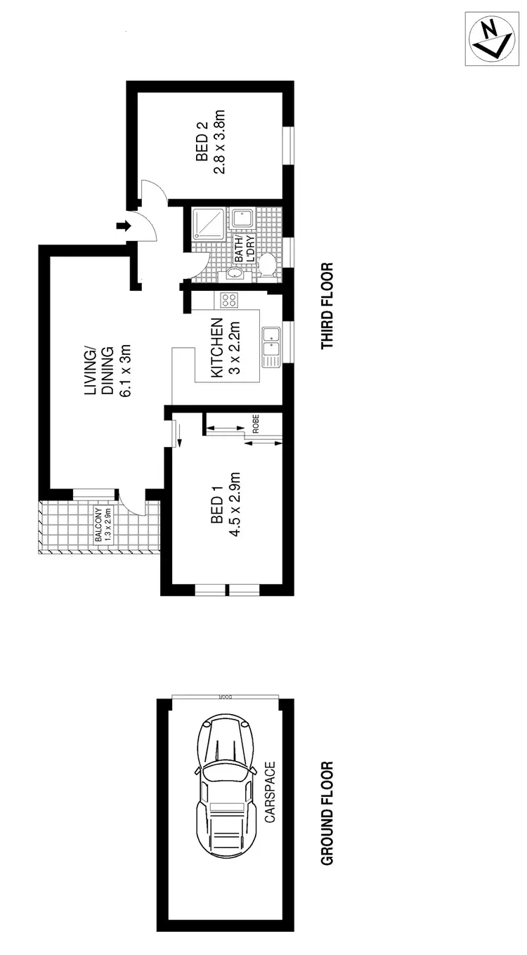 Floorplan of Homely apartment listing, 9/49 Gilderthorpe Avenue, Randwick NSW 2031