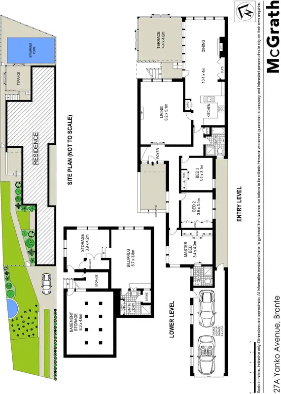 Floorplan of Homely house listing, 27A Yanko Avenue, Bronte NSW 2024