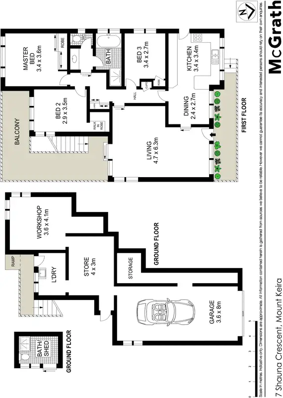 Floorplan of Homely house listing, 7 Shauna Crescent, Mount Keira NSW 2500