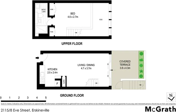 Floorplan of Homely apartment listing, 2115/8 Eve Street, Erskineville NSW 2043
