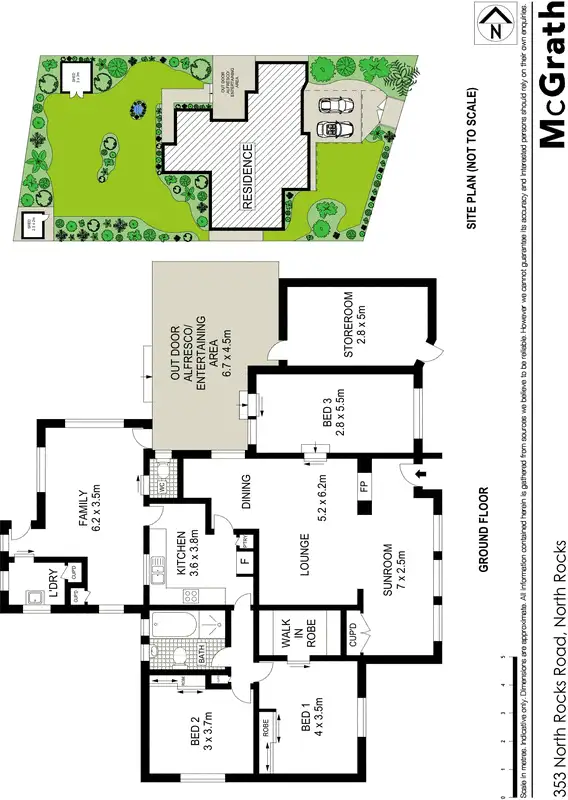 Floorplan of Homely house listing, 353 North Rocks Road, North Rocks NSW 2151