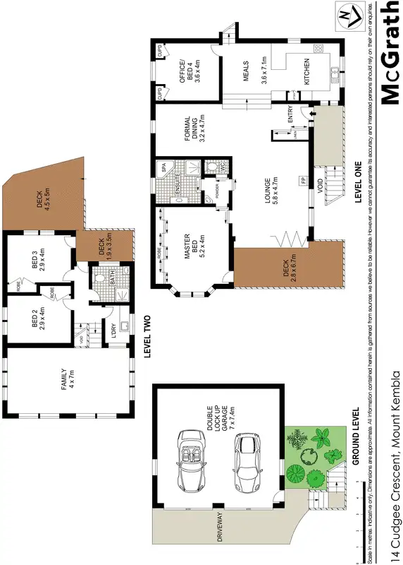 Floorplan of Homely house listing, 14 Cudgee Crescent, Mount Kembla NSW 2526