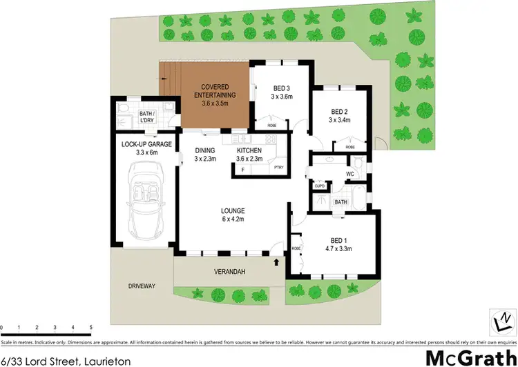 Floorplan of Homely villa listing, 6/33 Lord Street, Laurieton NSW 2443
