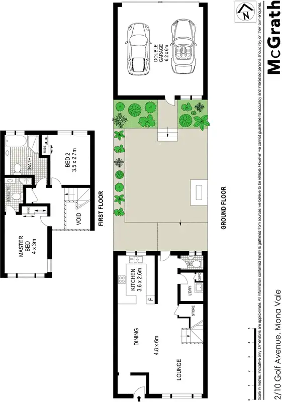 Floorplan of Homely townhouse listing, 2/10 Golf Avenue, Mona Vale NSW 2103