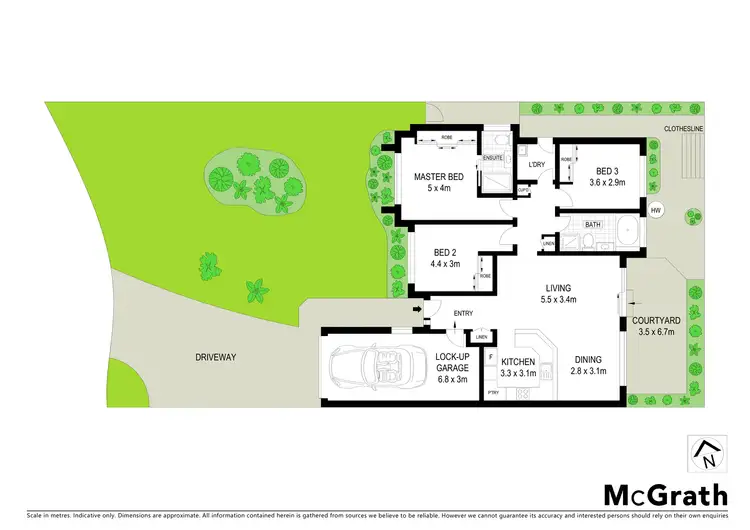 Floorplan of Homely semi-detached listing, 1/5 Cromer Court, Banora Point NSW 2486