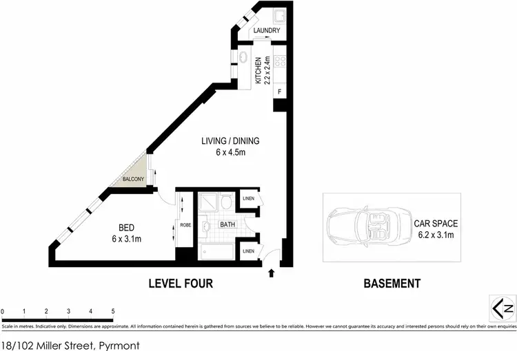 Floorplan of Homely apartment listing, 18/102 Miller Street, Pyrmont NSW 2009