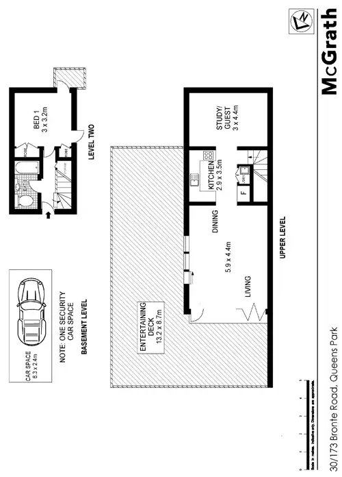 Floorplan of Homely apartment listing, 30/173 Bronte Road, Queens Park NSW 2022