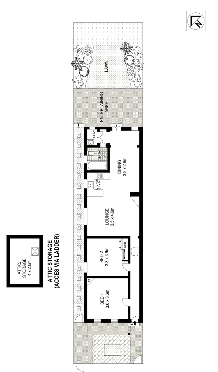 Floorplan of Homely house listing, 7 Grove Street, St Peters NSW 2044