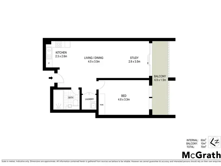 Floorplan of Homely apartment listing, 210/39 Cooper Street, Strathfield NSW 2135