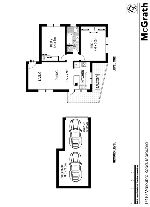 Floorplan of Homely apartment listing, 1/410 Maroubra Road, Maroubra NSW 2035