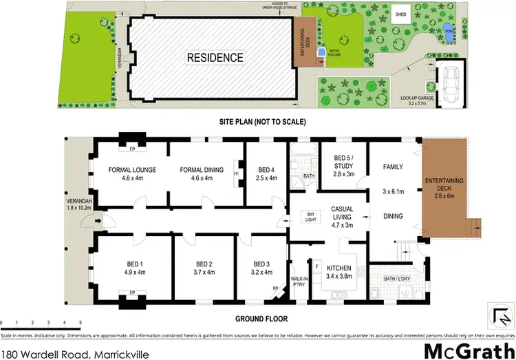 Floorplan of Homely house listing, 180 Wardell Road, Marrickville NSW 2204