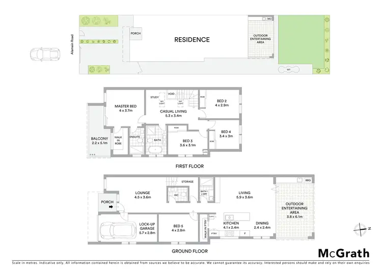 Floorplan of Homely semi-detached listing, 2C Alamein Road, Revesby Heights NSW 2212