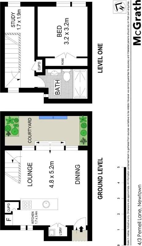 Floorplan of Homely townhouse listing, 4/3 Pemell Lane, Newtown NSW 2042