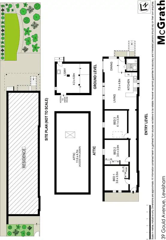 Floorplan of Homely house listing, 39 Gould Avenue, Lewisham NSW 2049