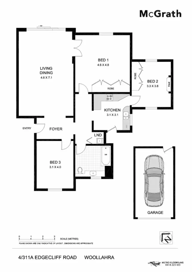 Floorplan of Homely apartment listing, 4/311A Edgecliff Road, Woollahra NSW 2025