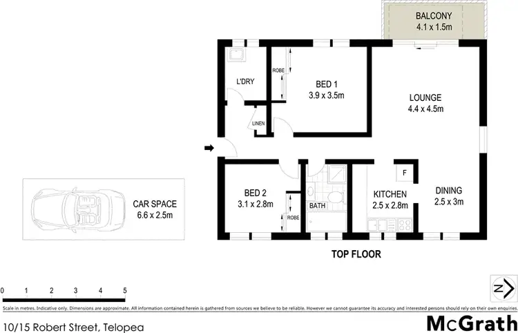 Floorplan of Homely apartment listing, 10/15 Robert Street, Telopea NSW 2117