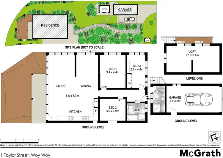 Floorplan of Homely house listing, 1 Taylor Street, Woy Woy Bay NSW 2256