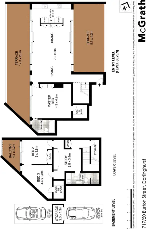Floorplan of Homely apartment listing, 717/50 Burton Street, Darlinghurst NSW 2010