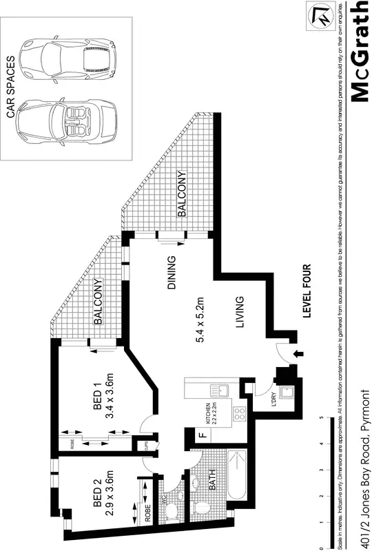 Floorplan of Homely apartment listing, 401/2 Jones Bay Road, Pyrmont NSW 2009