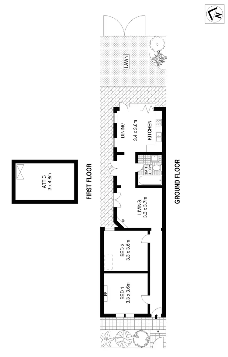 Floorplan of Homely house listing, 114 Denison Street, Camperdown NSW 2050