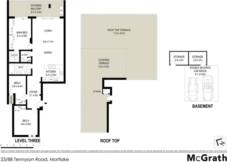 Floorplan of Homely apartment listing, 23/88 Tennyson Road, Mortlake NSW 2137