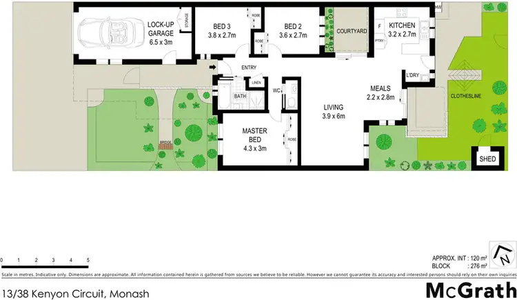 Floorplan of Homely house listing, 13/38 Kenyon Circuit, Monash ACT 2904
