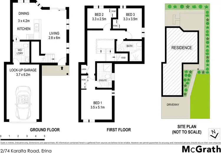 Floorplan of Homely townhouse listing, 2/74 Karalta Road, Erina NSW 2250