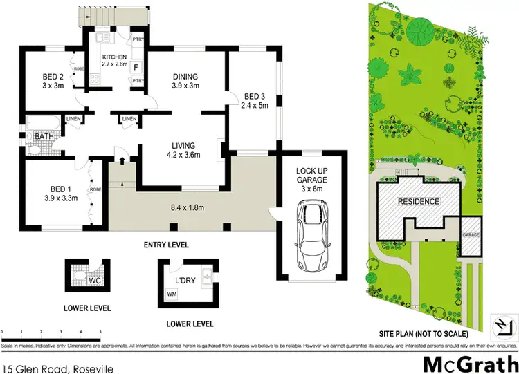 Floorplan of Homely house listing, 15 Glen Road, Roseville NSW 2069