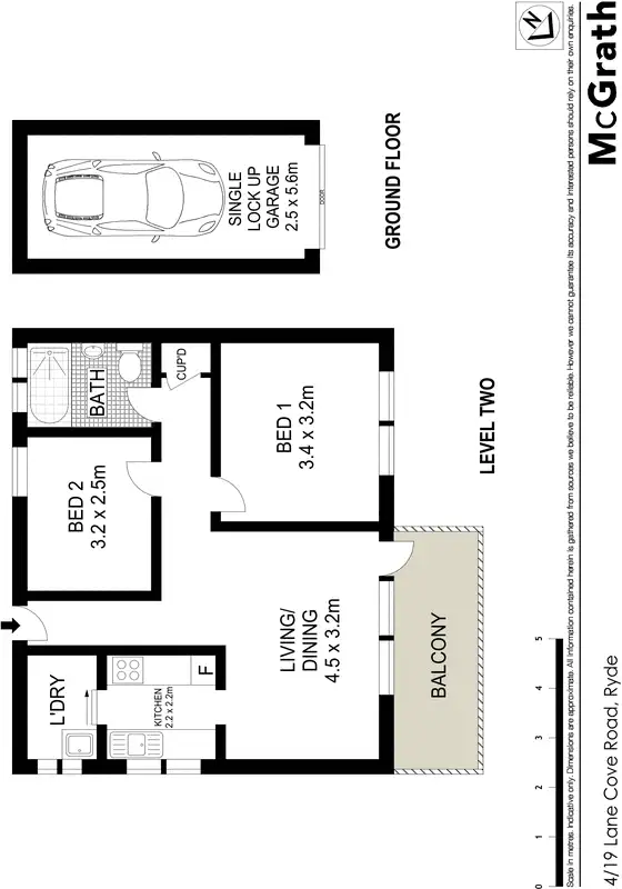 Floorplan of Homely apartment listing, 6/19 Lane Cove Road, Ryde NSW 2112