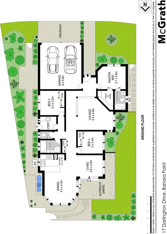 Floorplan of Homely house listing, 17 Darlington Drive, Banora Point NSW 2486